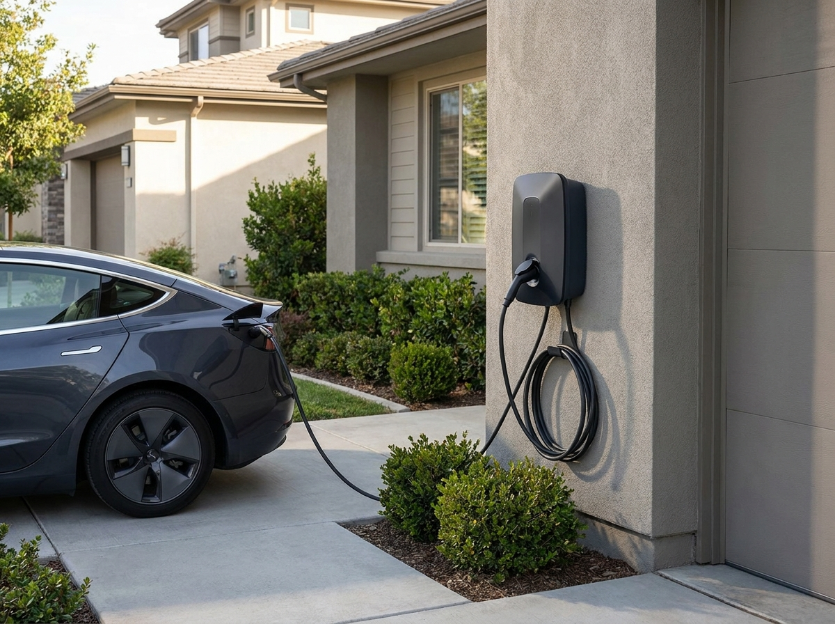 Level 2 EV charger install in Algonquin