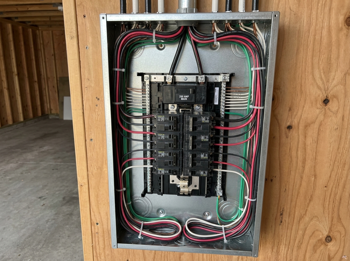 Newly installed 200 amp electrical panel